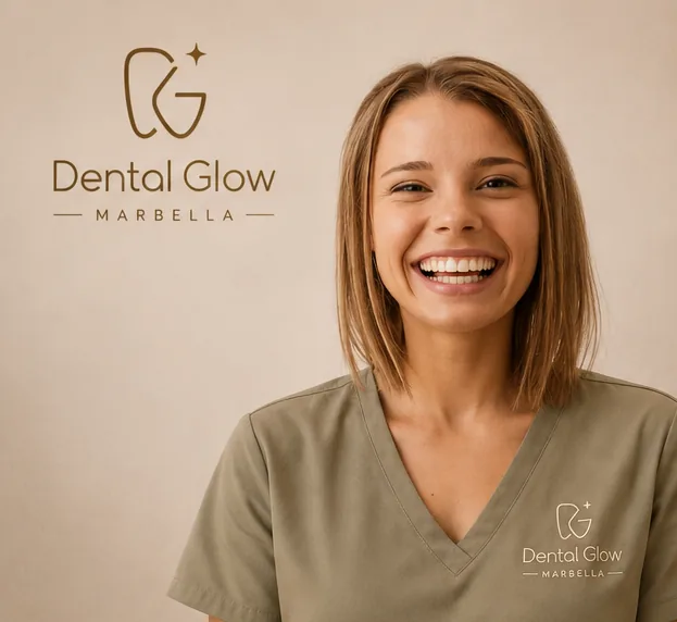 Paciente satisfecha tras su tratamiento en Dental Glow Marbella